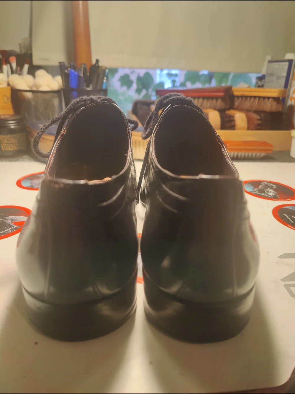Classic Men's Black Leather Lace-Up Dress Shoes